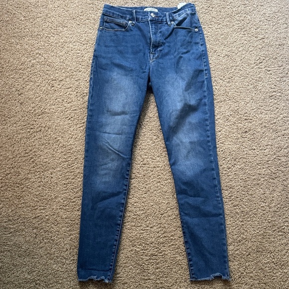 Good American Dark Blue Skinny Jeans - Picture 1 of 2